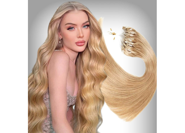 Extensii Microring Russian Hair #27 Blond Miere